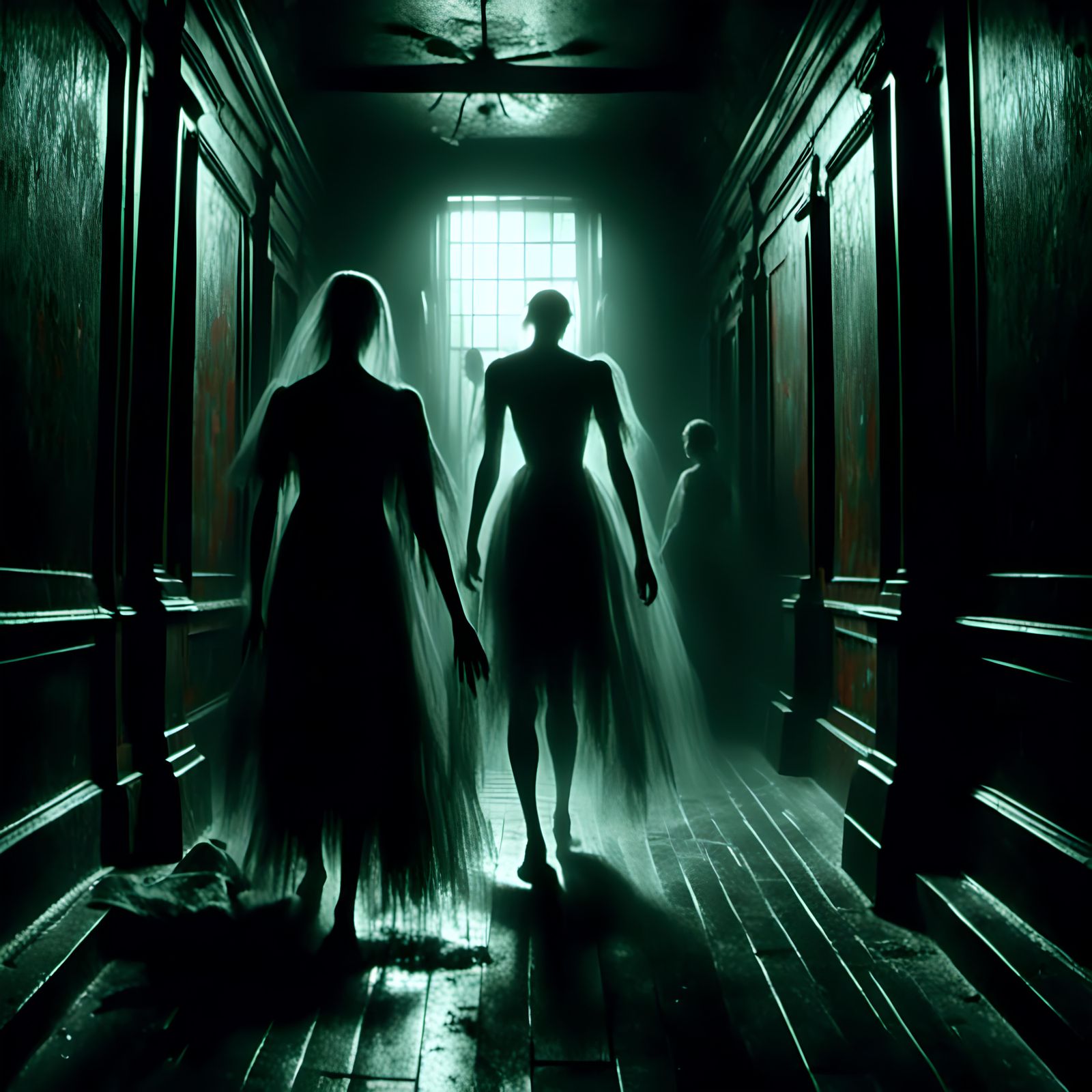 Ghostly Spirit in Overheated Corridor, Imagist Style