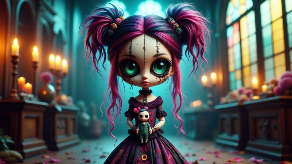 <lora:-Stitchies-:1.0> <lora:-Stitchies Twilight-:1.0> <lora:GullyPop:1.0> <lora:MixedMedia:1.0> A vibrant digital illus...