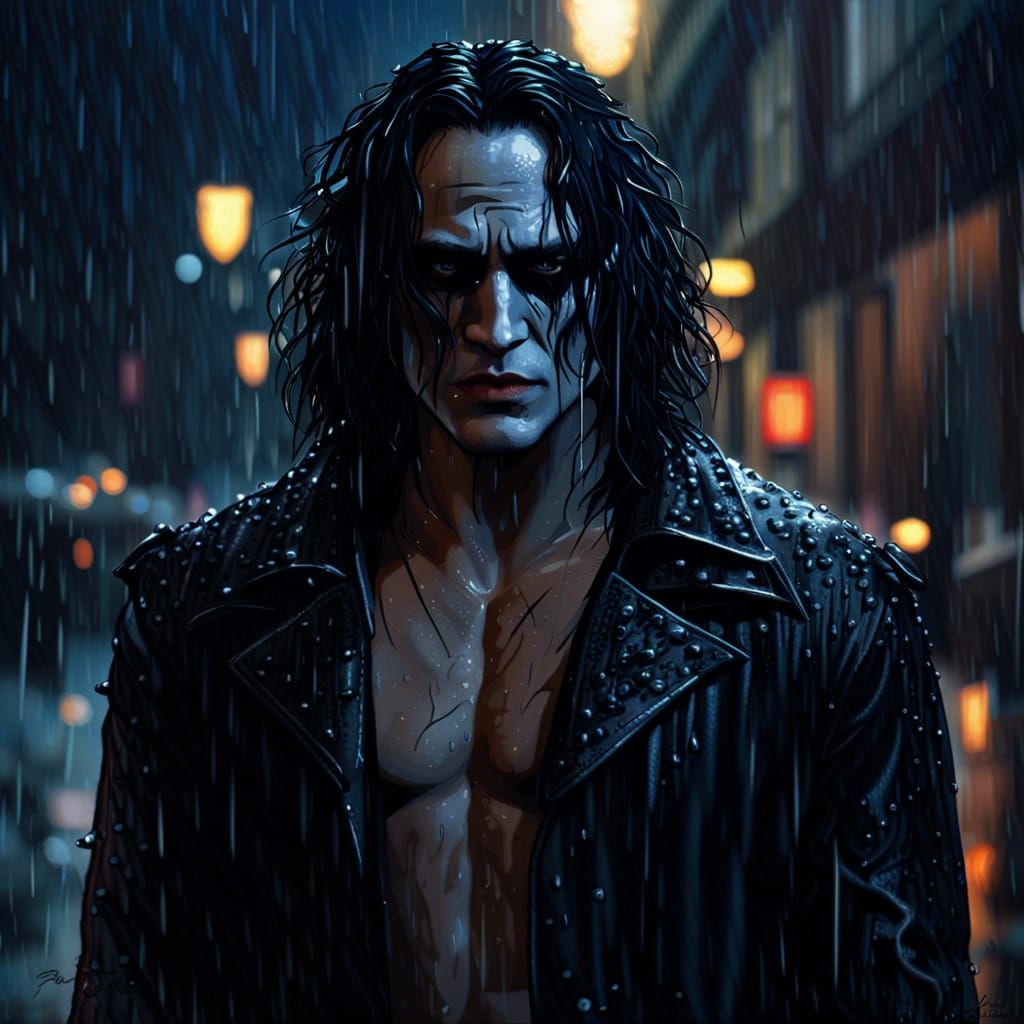 The Crow in the Rain: Cinematic Digital Painting