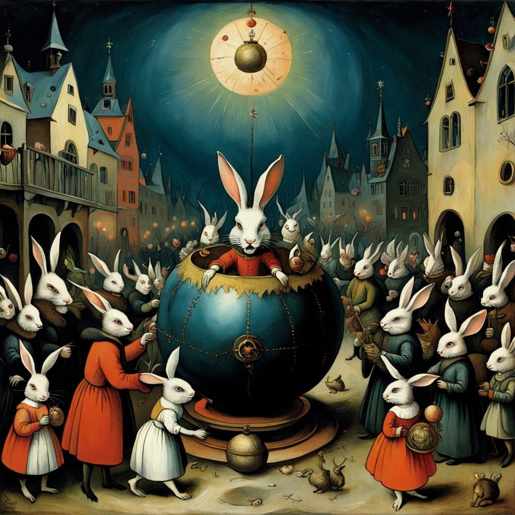 Haunted New Year's Ball with Devil Rabbits