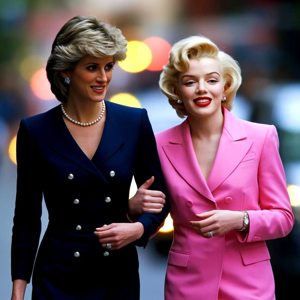 Princess Diana and Marilyn Monroe in New York