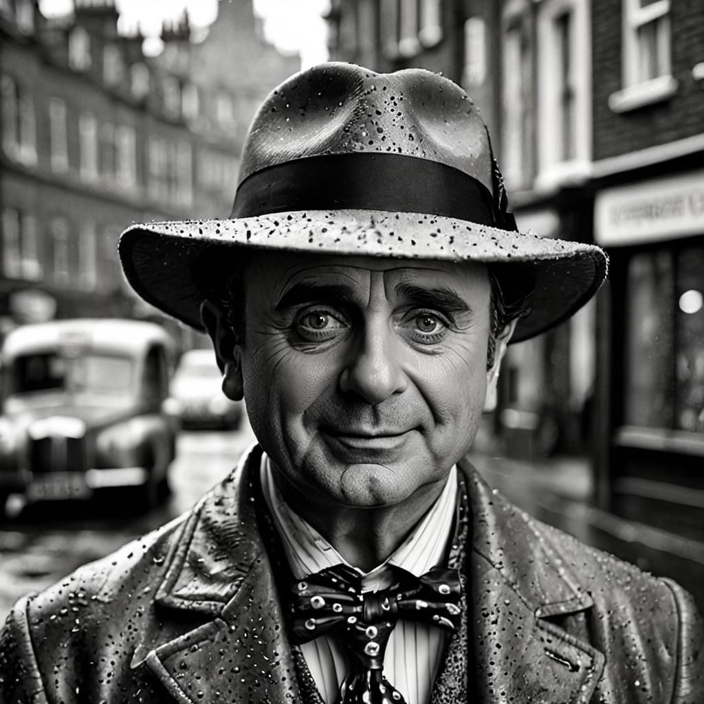 Sylvester McCoy as Seventh Doctor: Film Noir Portrait