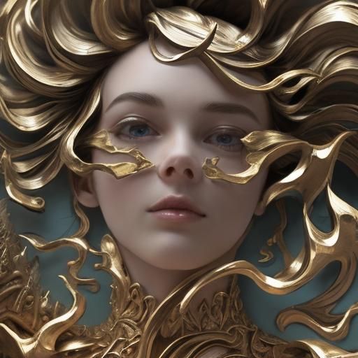 Cinematic Portrait with Vibrant Colors and Baroque Style