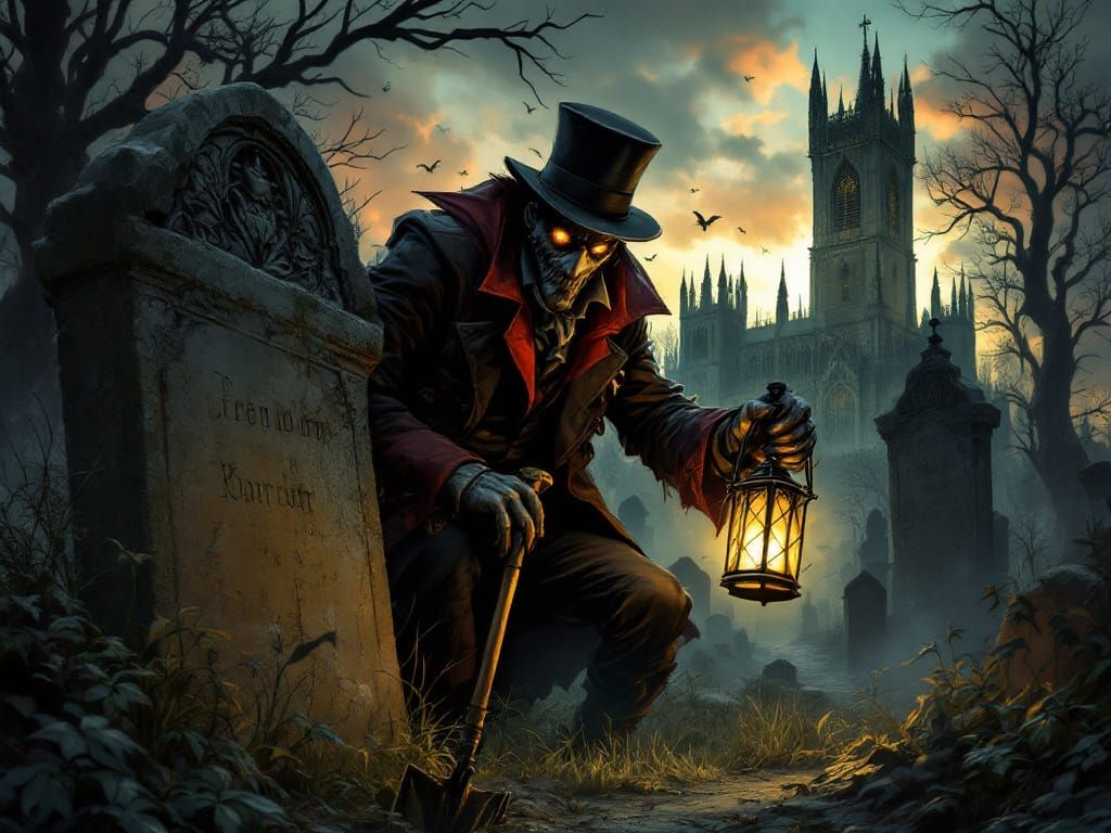 Victorian Grave Robber Lurking in London Graveyard