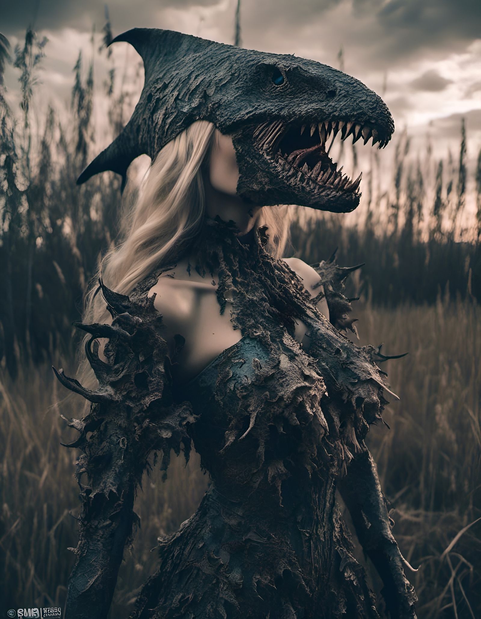 Shark Girl Hybrid Character Design