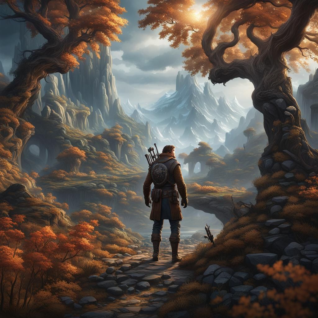 Hunter's Truth: Detailed Matte Painting in 8K