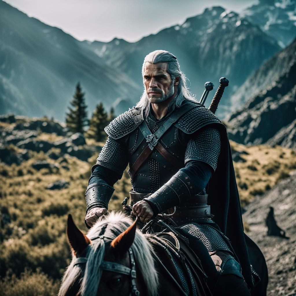 Henry Cavill as Geralt: Cinematic Film Still
