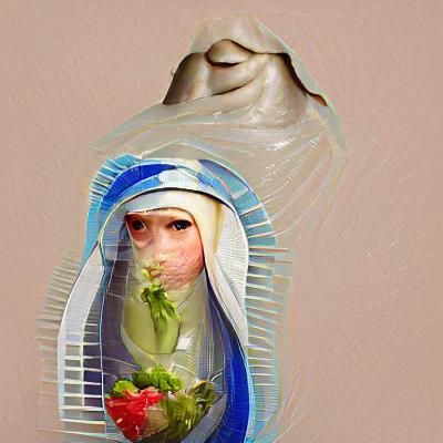 Iconic Depiction of the Virgin Mary