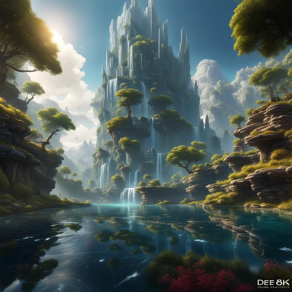 Utopian City Powered by Renewable Energy