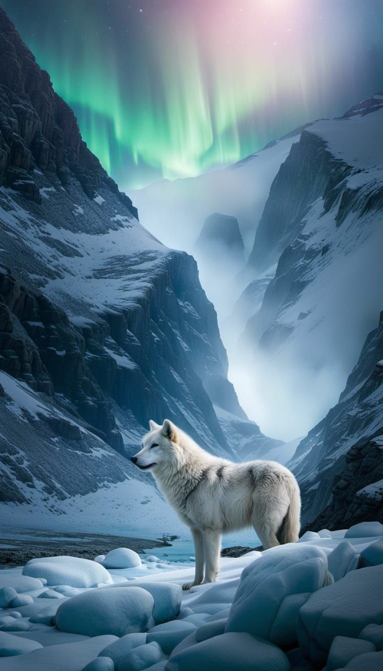 Arctic Wolf of the Tundra