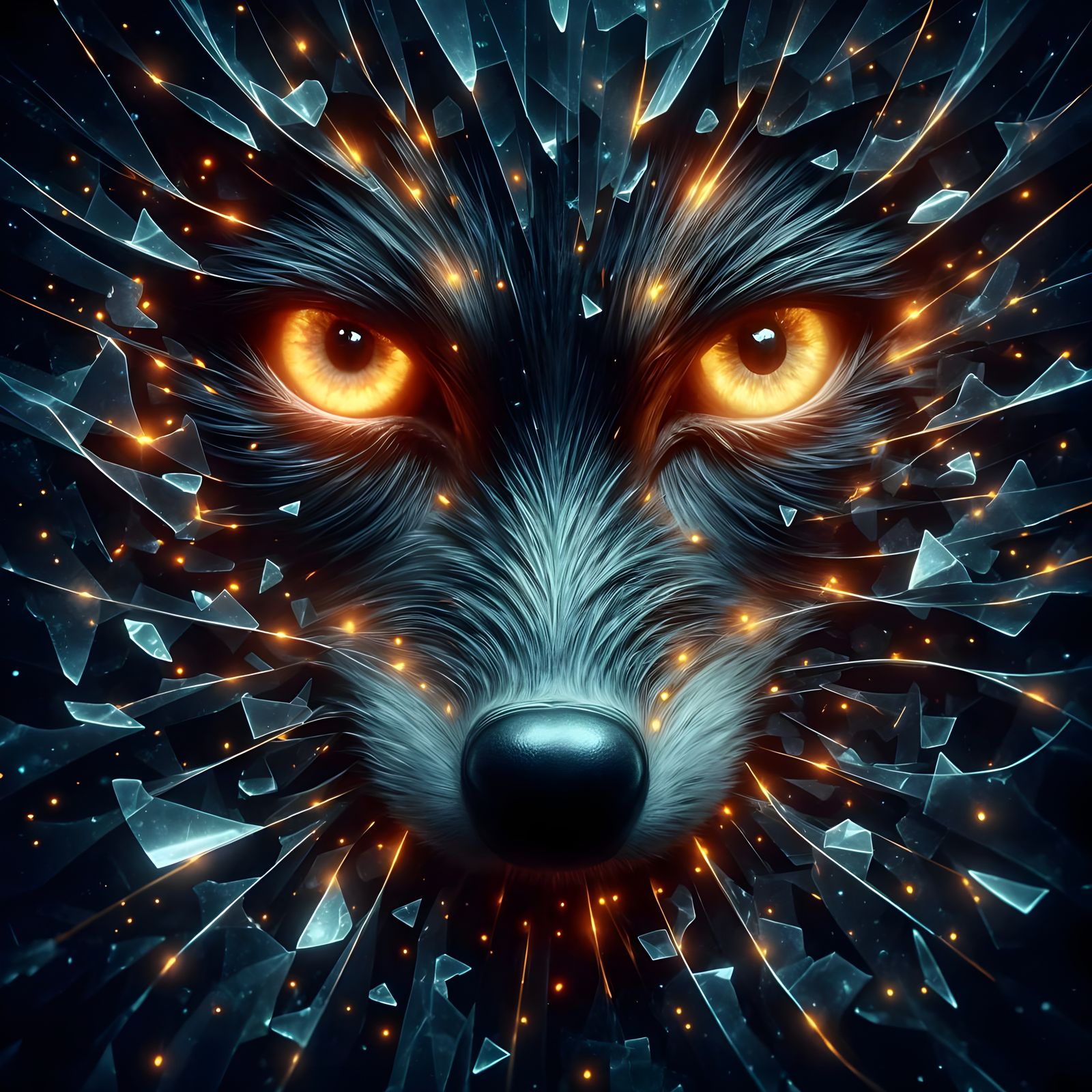 Moonlit Eyes Reflecting on the Mystical Brocken Glass