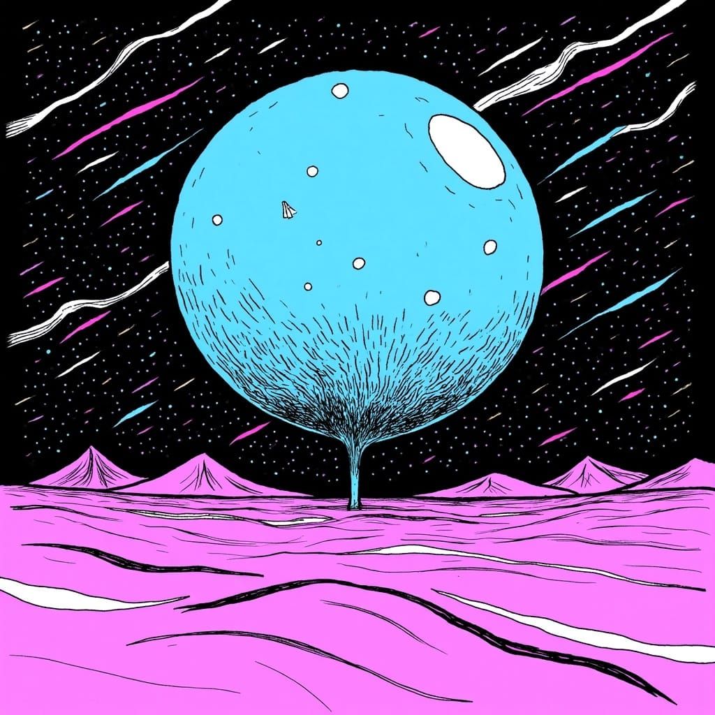 Ultraviolet Wasteland: A Minimalist Galaxy Storm