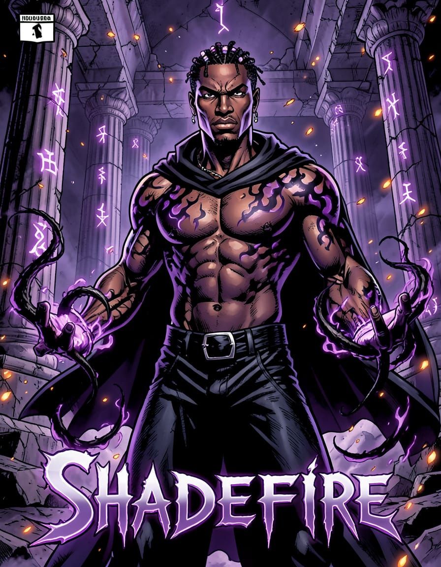 Shadefire Comic Cover in Todd McFarlane Style