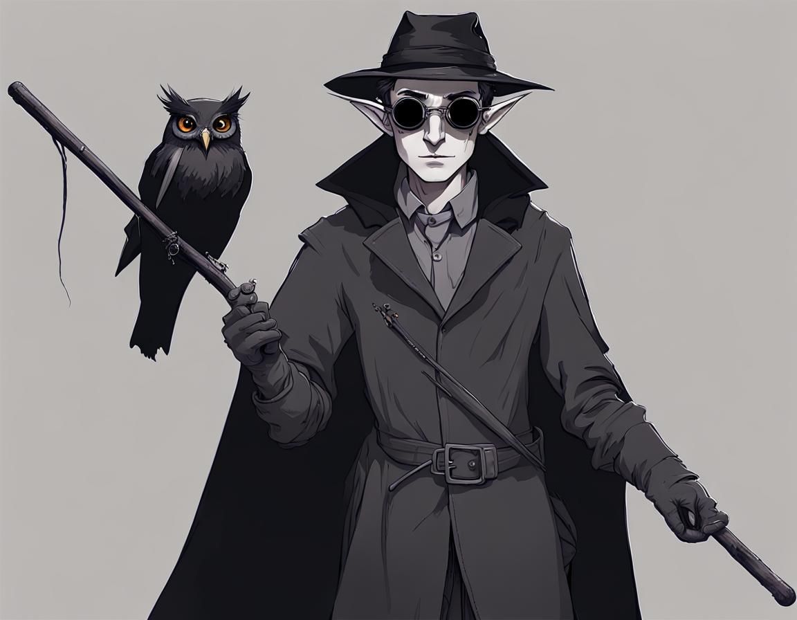 Elf Wizard in Gloomwrought: Animated Series Style