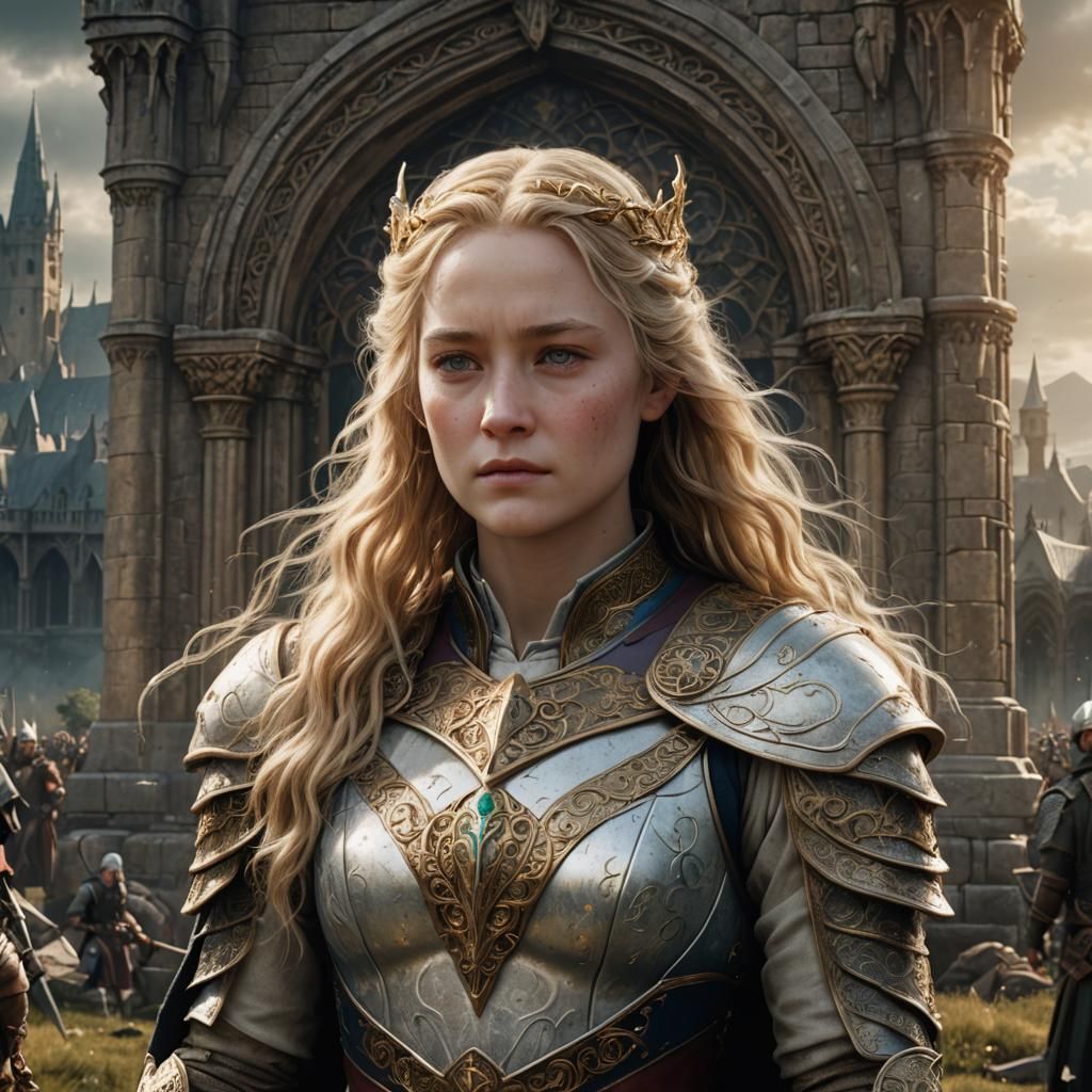 Eowyn of Rohan: Detailed Fantasy Art