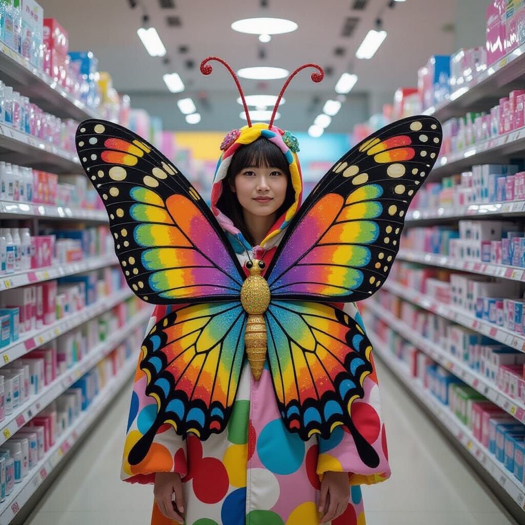 Butterfly Costume in a Department Store, Pop Surrealism