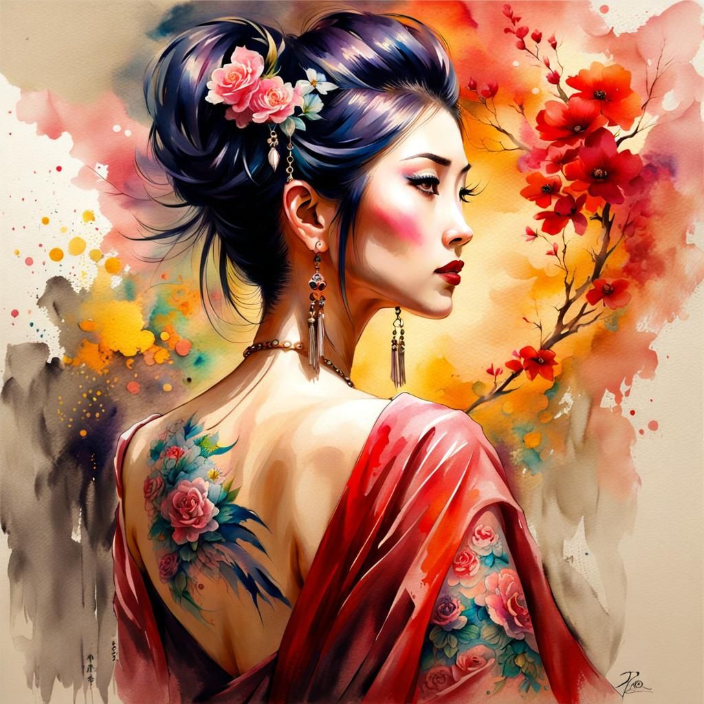 A beautiful Japanese woman