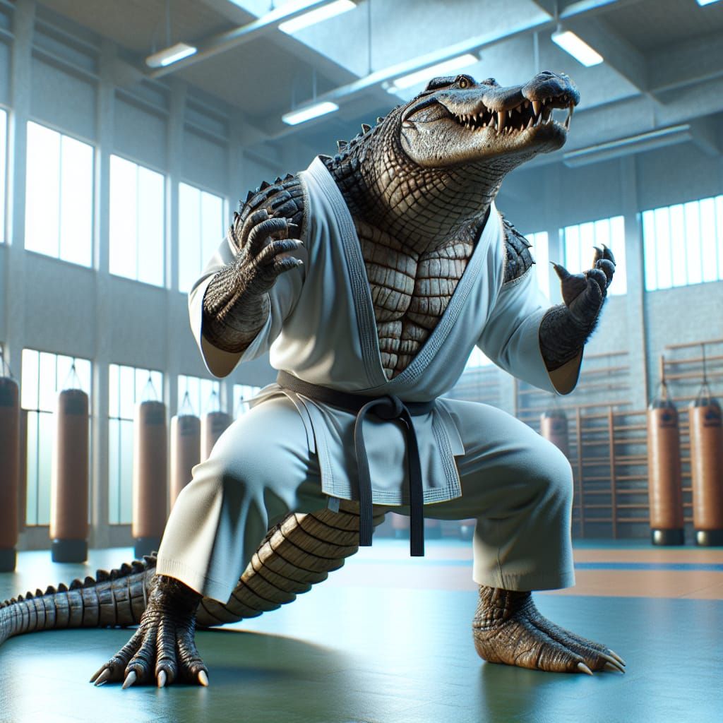 Alligator karateka