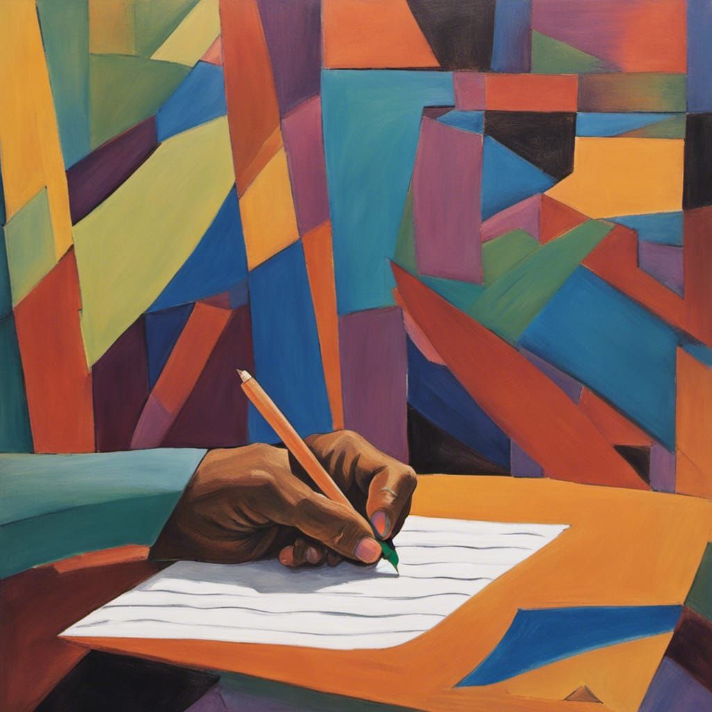 Abstract Art: People Writing in Alabama