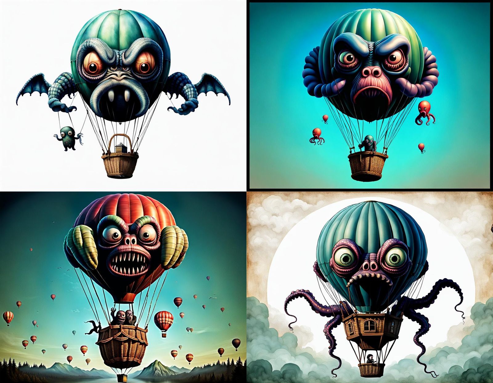 Octopus Hot Air Balloon Hybrid: Homunculus Horror