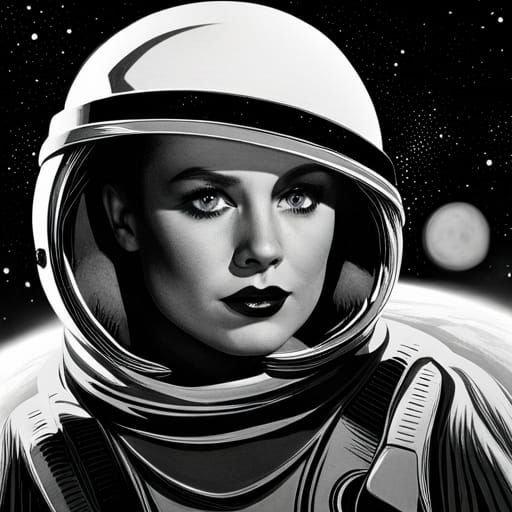 Space Pirate Cats in Old Hollywood Style