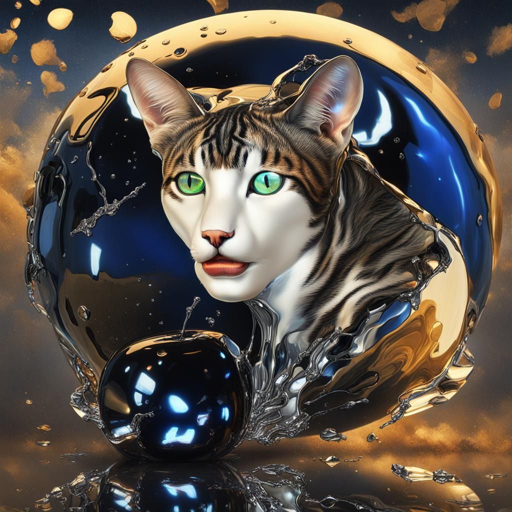 El gato y la manzana