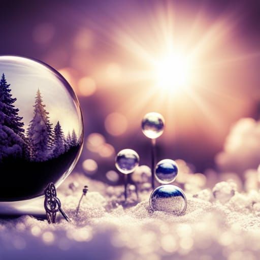 Ethereal Glass Wonders in Sunlit Realms