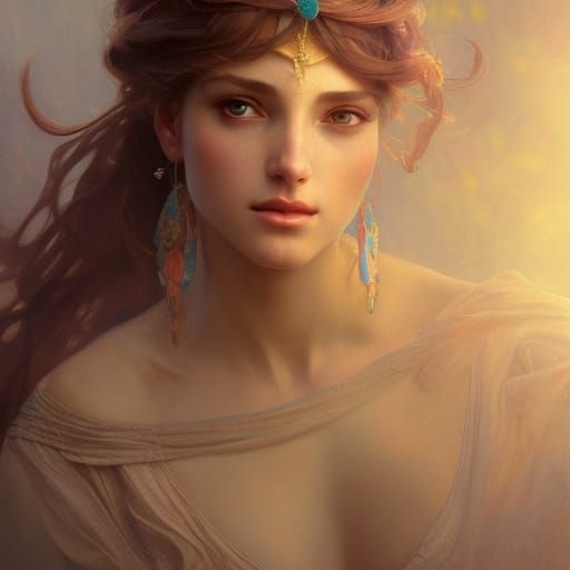 Breathtaking Goddess in Victorian-Inspired Fashion