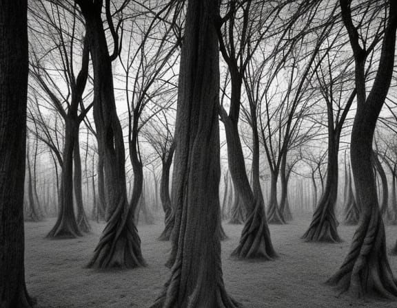 Strange forest.