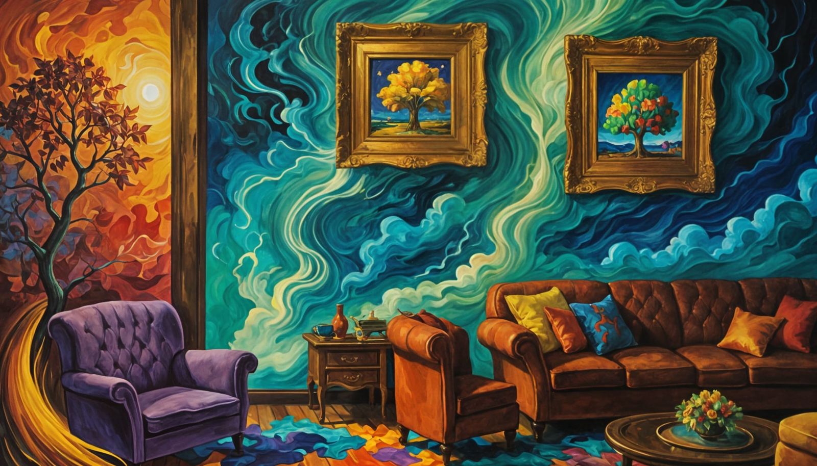 Psychedelic Storybook in Fauvist Style