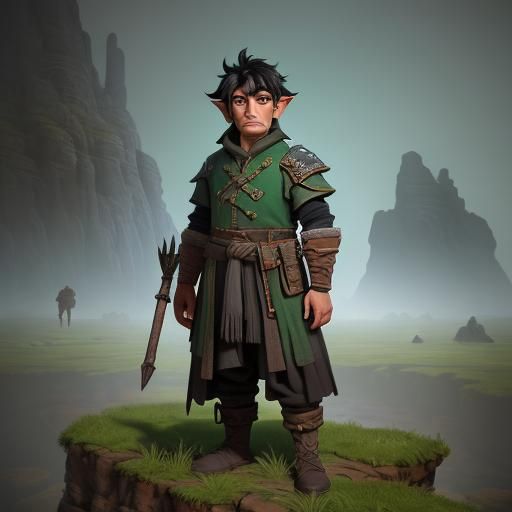 Gnome Artificer in Mystical Neolithic Landscape