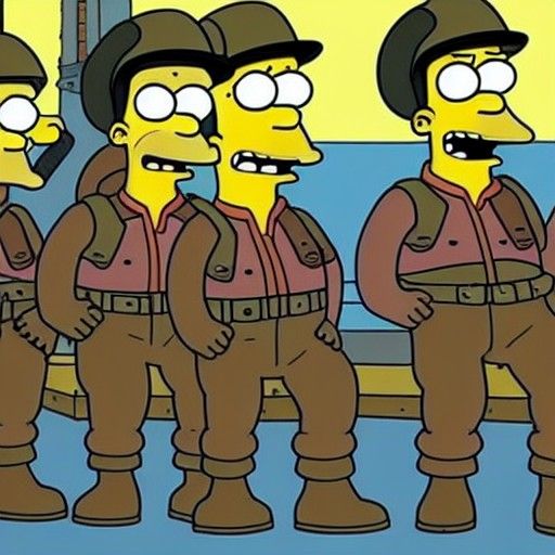 Saving Private Ryan as a Simpsons Cartoon