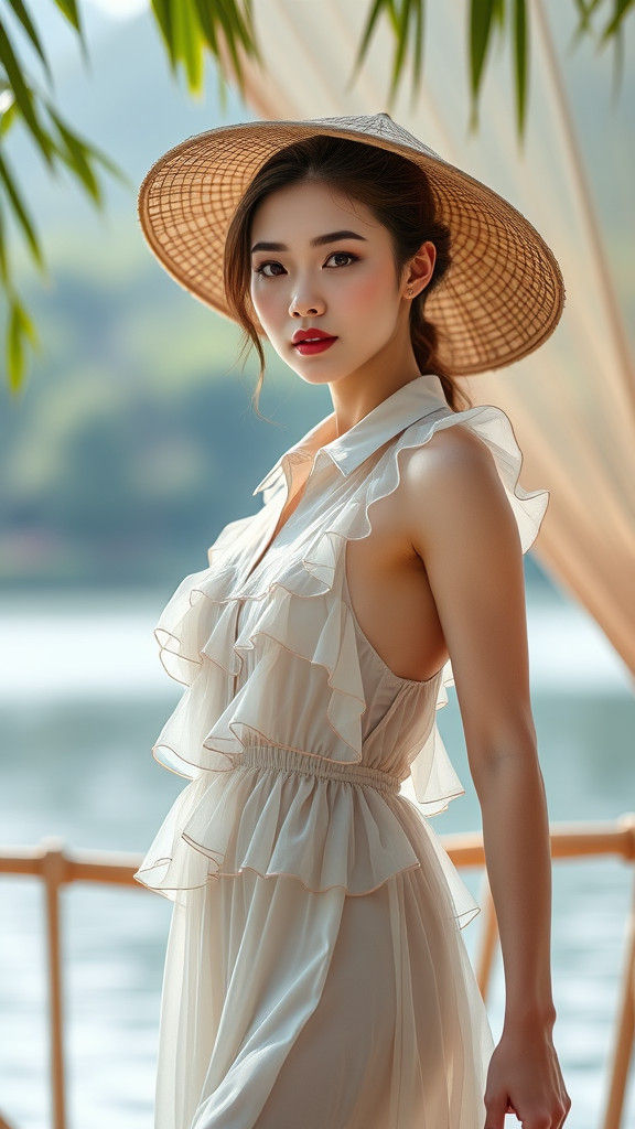 Vietnamese Woman with Muscular Physique, Professional Photog...