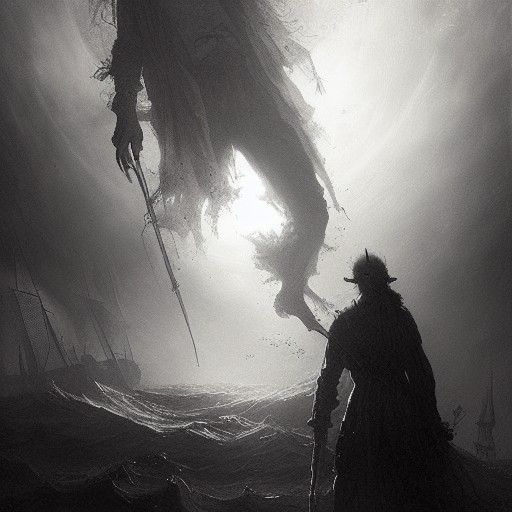 Ghost Pirate in Horror Style