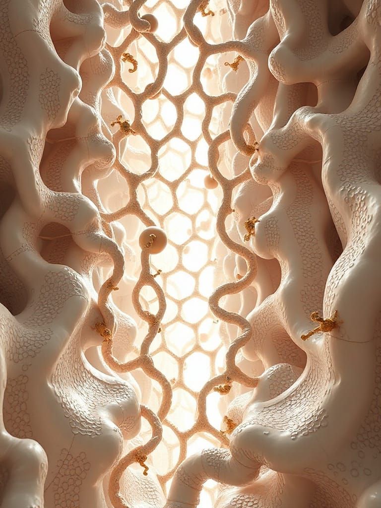 Cathedral of Molecular Architecture with Golden Nanomachines