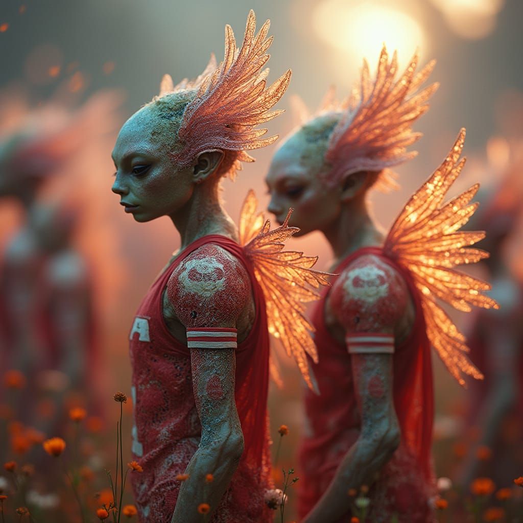 Aliens in Vibrant 49ers Jerseys Emerge in Dreamlike Fantasy ...