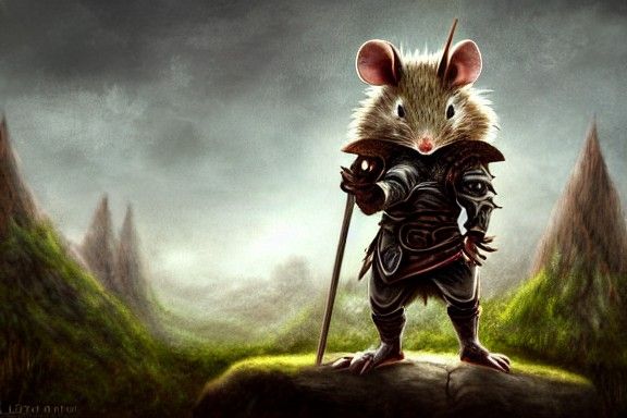 Chibi Rat Knight in Desolate Valley