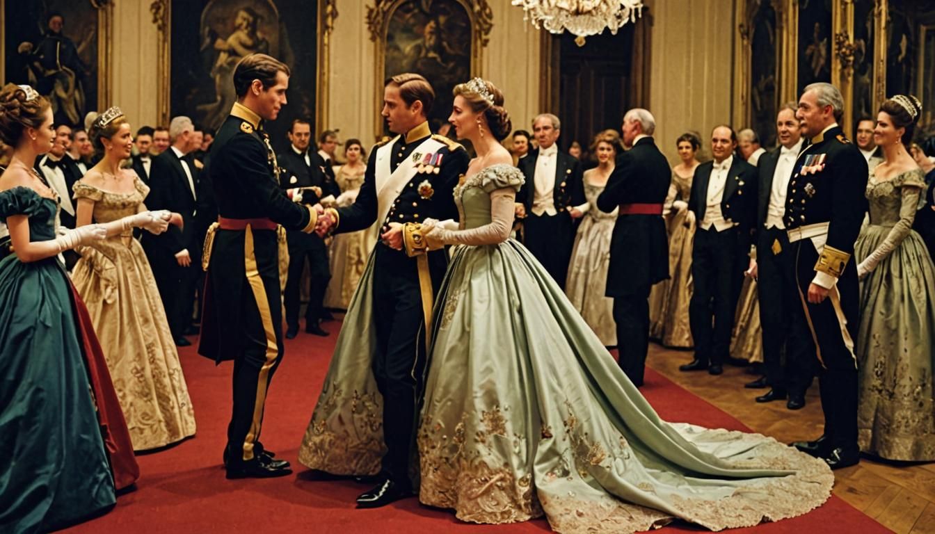 Prince and Princess Opening Vienna Ball, Digital Painting