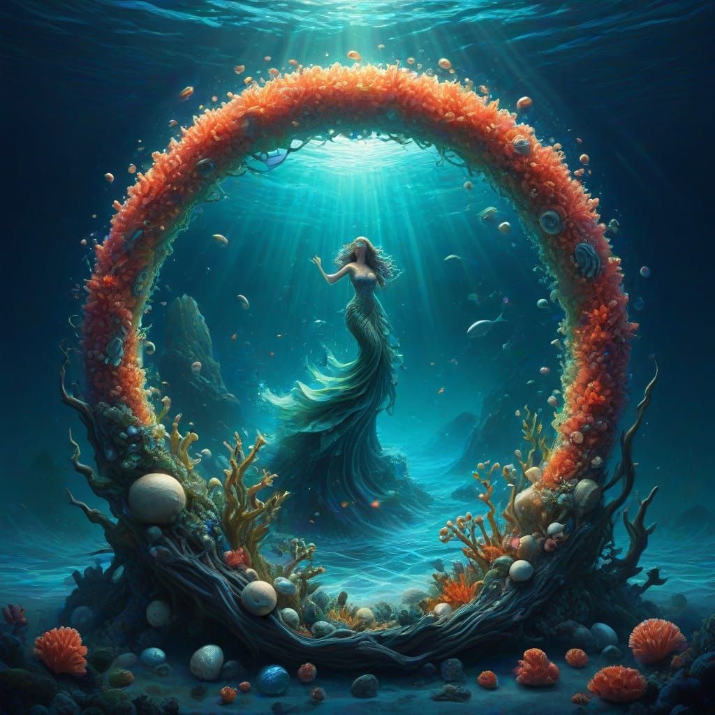 Siren of the Ocean in Ethereal Splendor