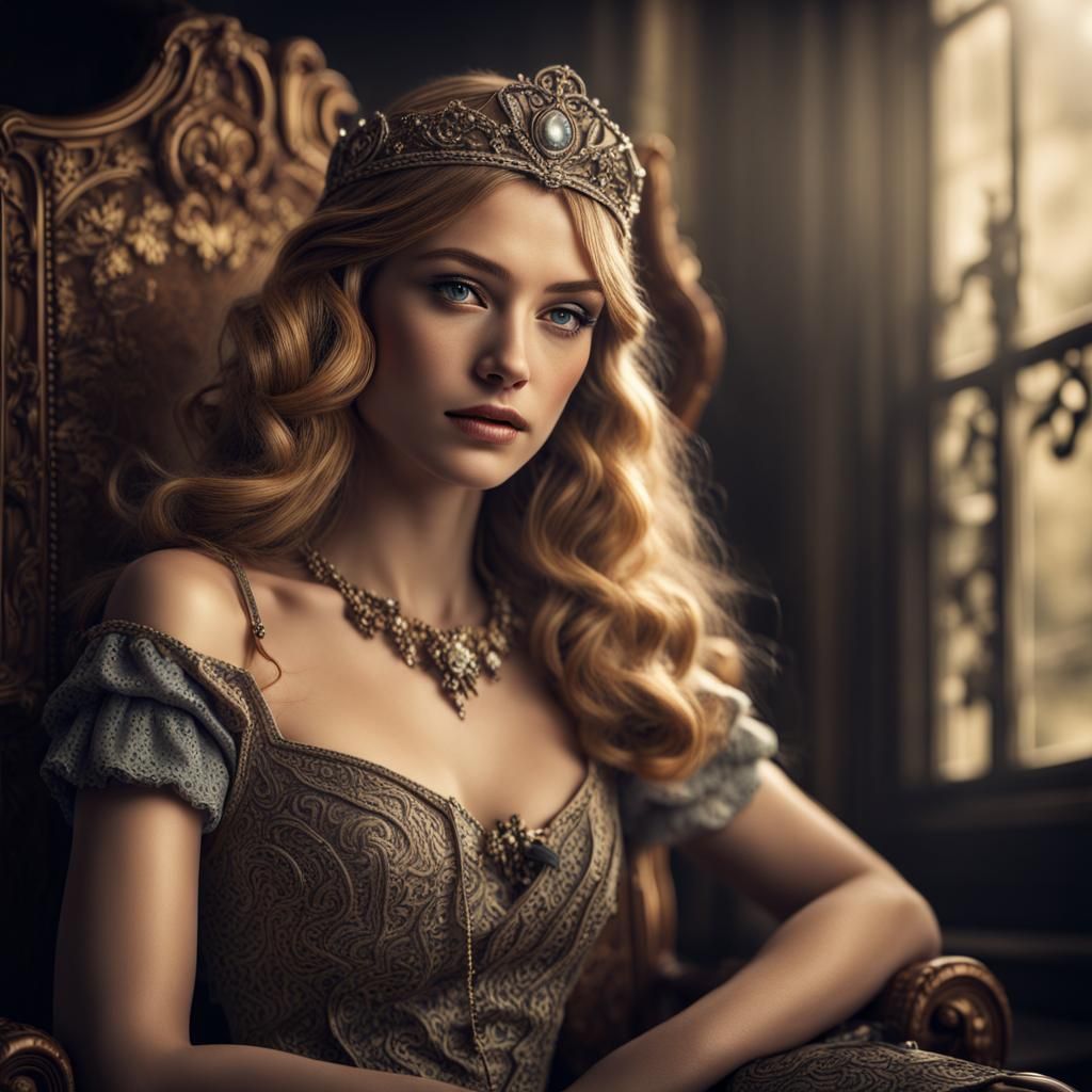 Stella from Winx in Hyperrealistic Vintage Style