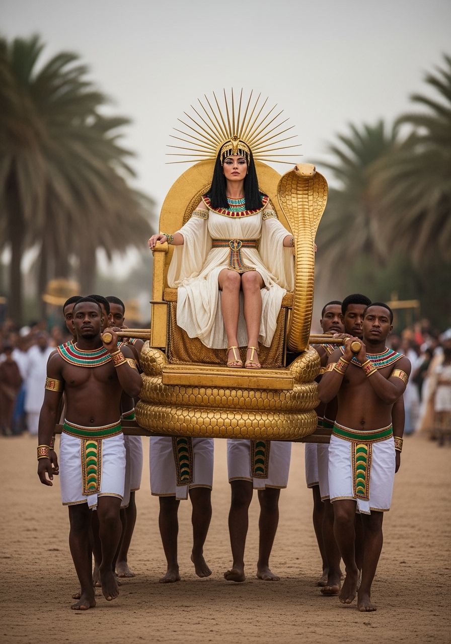 Regal Egyptian Queen Procession: A Professional Photography ...