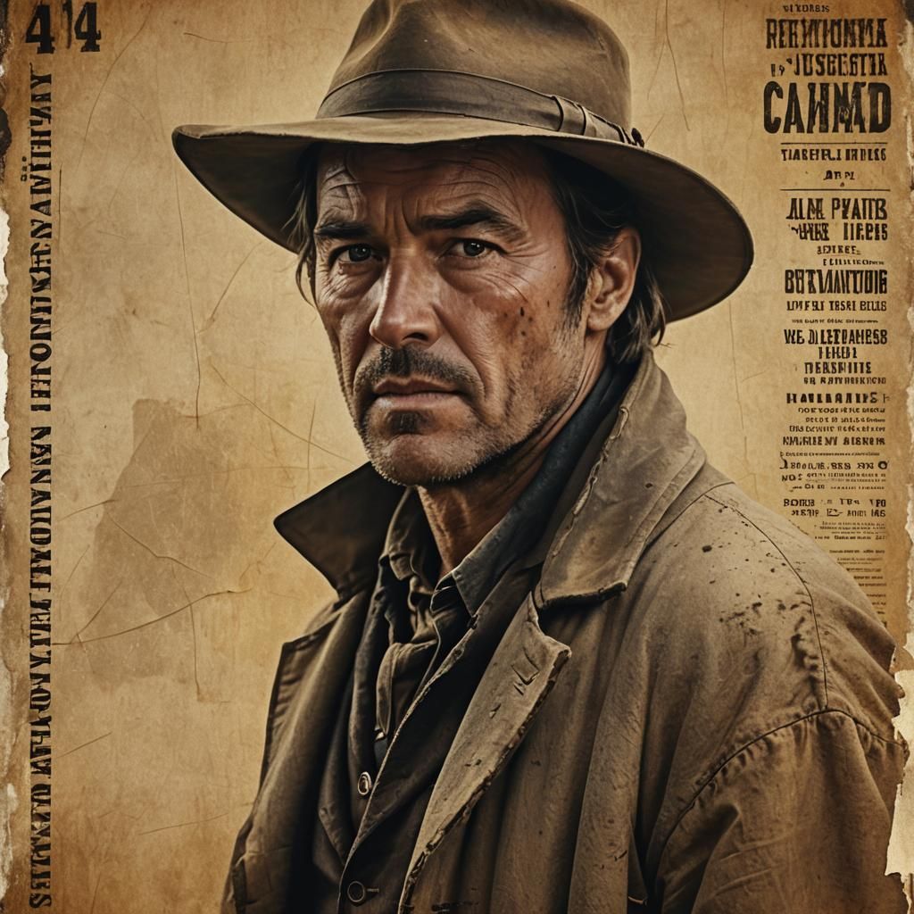 Malcolm Reynolds Wanted Poster: Digital Matte Painting