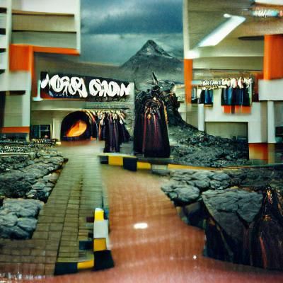 Mordor Shopping Mall: 1990s Analog Photo