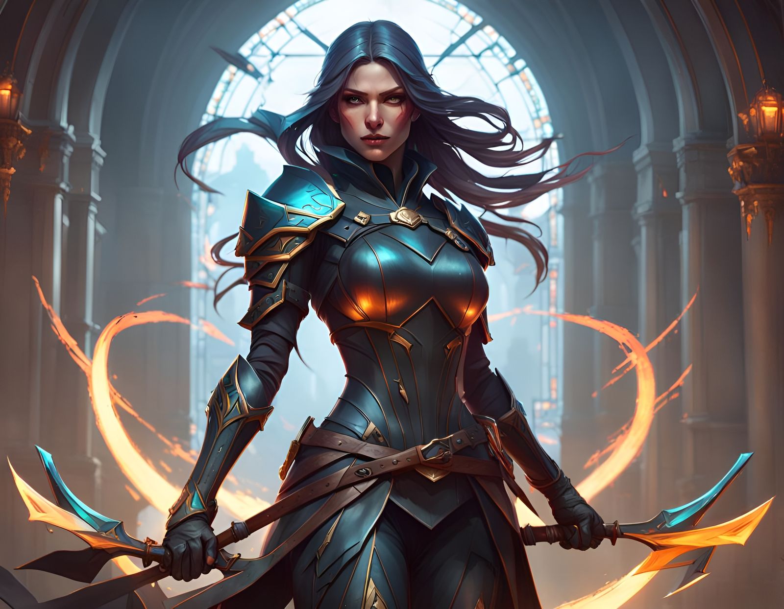 Shadow Archer Portrait in Dynamic Lighting