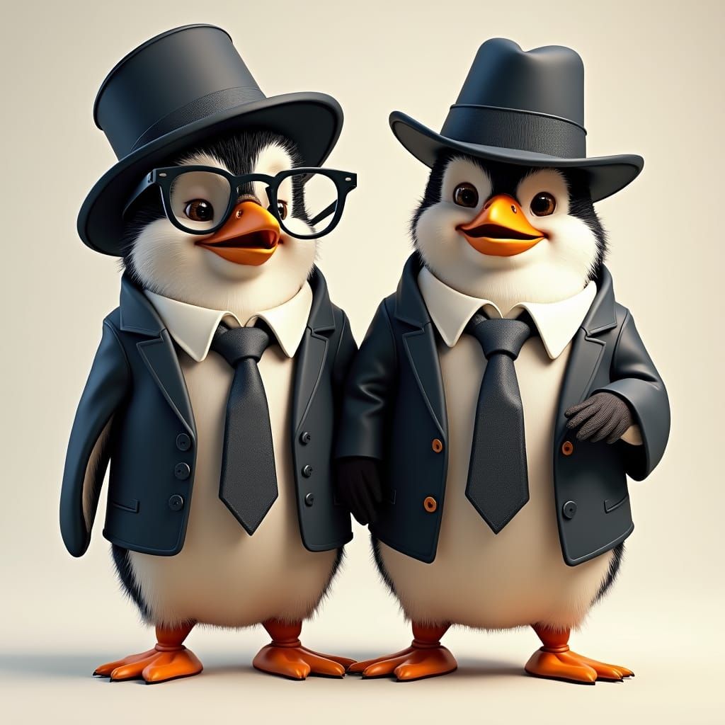 Wacky CGI Penguins Channel The Blues Brothers
