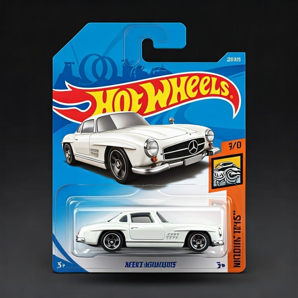 Mercedes-Inspired Hot Wheels Toy in Vintage Packaging