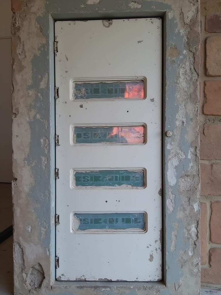 Profesjonalne Zdjęcie Elektrycznej Skrzynki w Geometrycznym ...