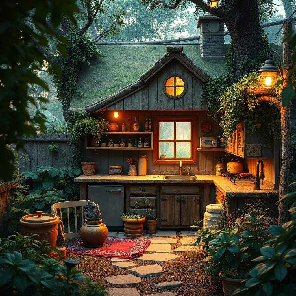 Eco-Friendly Whimsy Cottage in Nature, with Energy-Efficient...