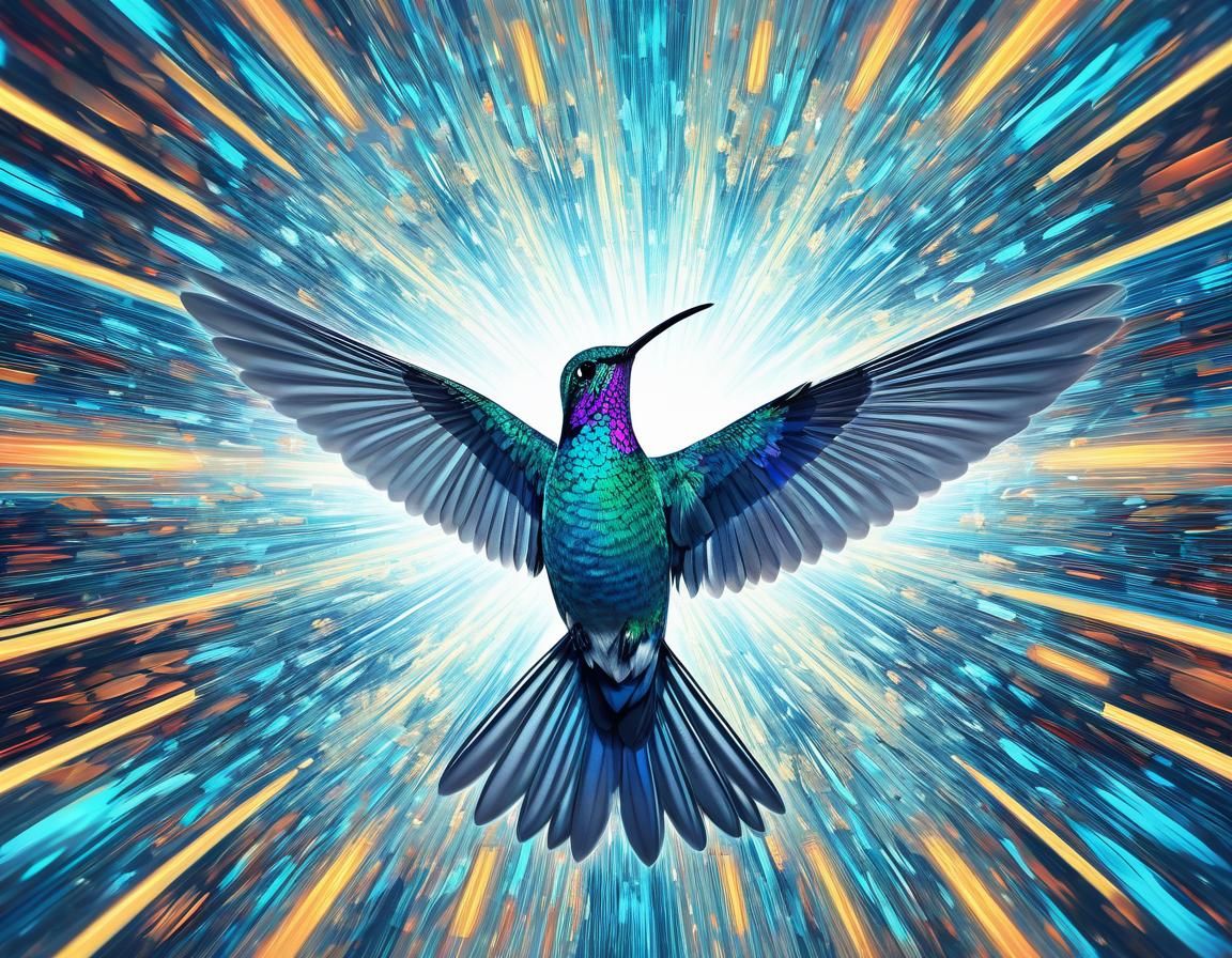 Ethereal Floral Intersection in Shimmering Abstract Style