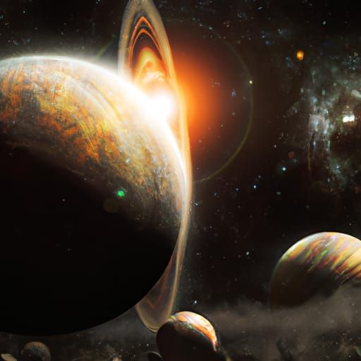 Extraterrestrial Planet with Two Suns: Digital Matte Paintin...